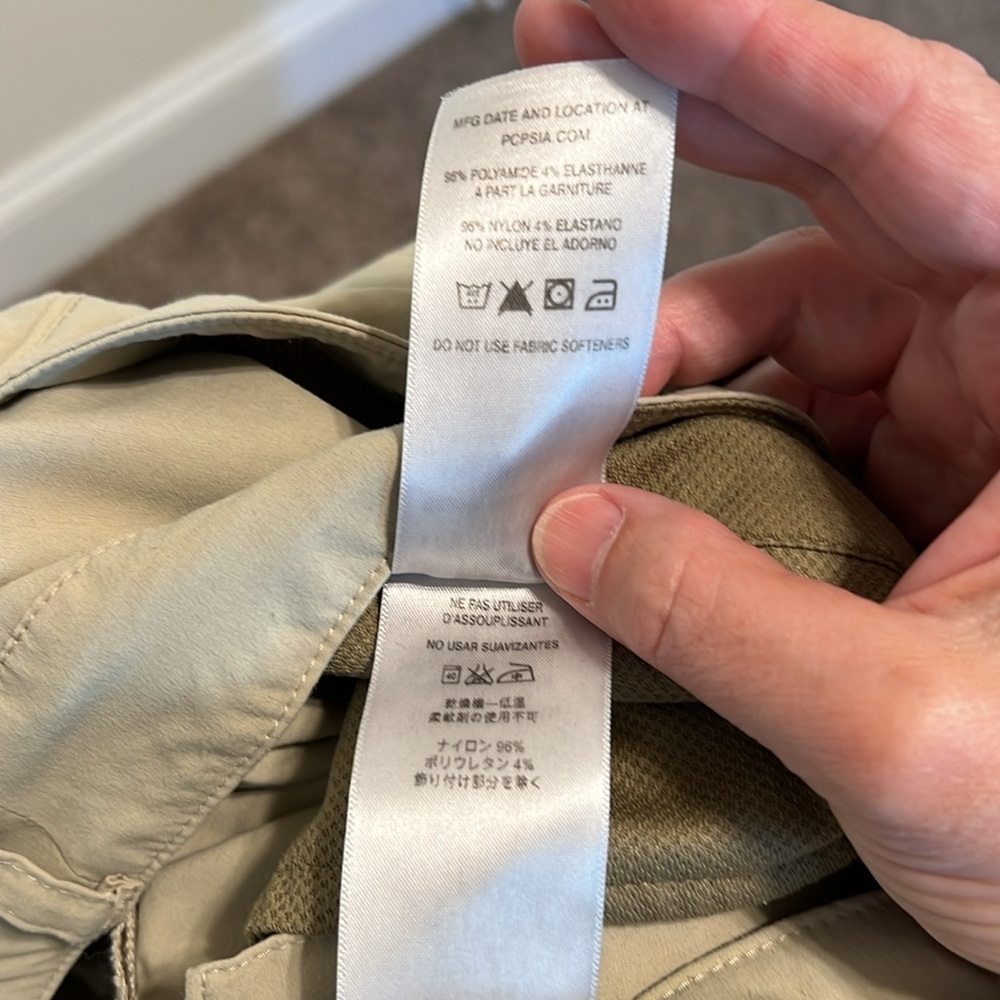 Patagonia Women’s Quandary Tan Hiking Shorts / Size 6 / Good Pre-Owned Condition - Picture 11 of 11